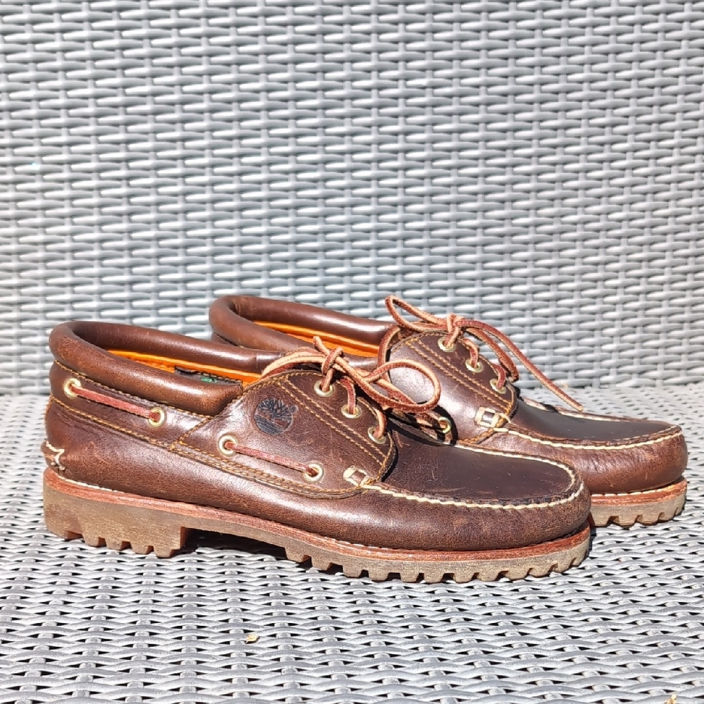Timberland Brown Leather 3eye Boat Shoe